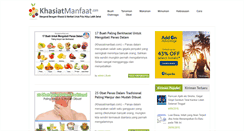 Desktop Screenshot of khasiatmanfaat.com